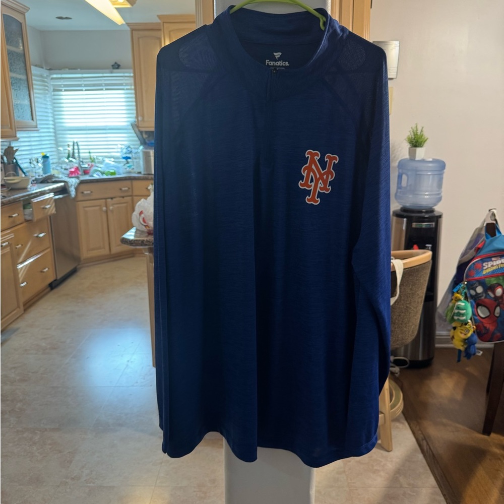 Fanatics Navy Quarter-Zip Pullover